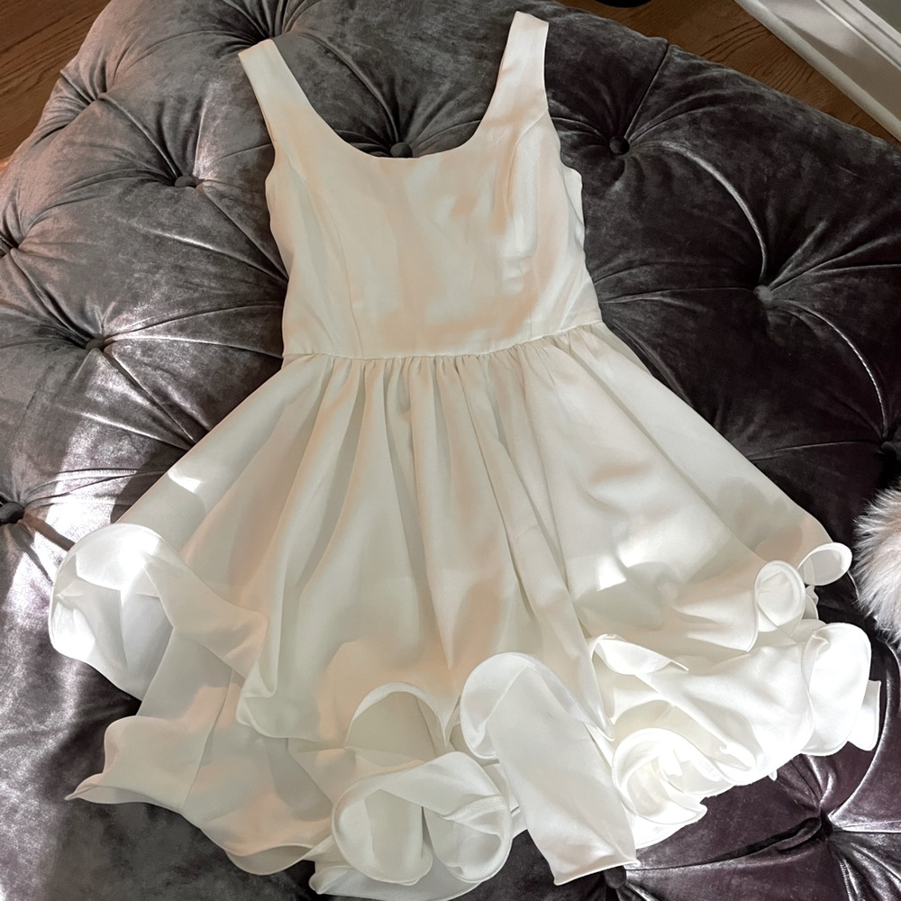 White flowy dress